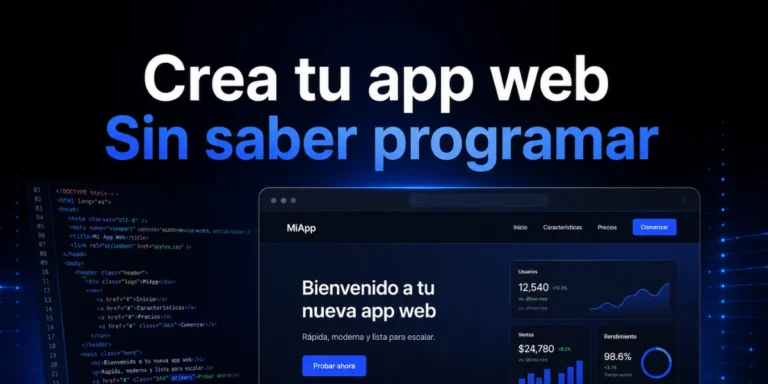 Cómo crear una aplicación web con IA